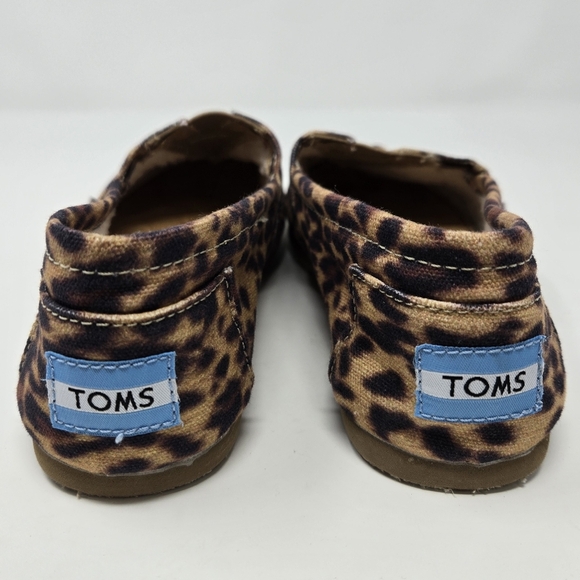 TOMS ALPARGATA SHOES TAN LEOPARD PRINT FAUX SHEARLING LINING WOMEN SIZE 7.5 - Picture 6 of 12